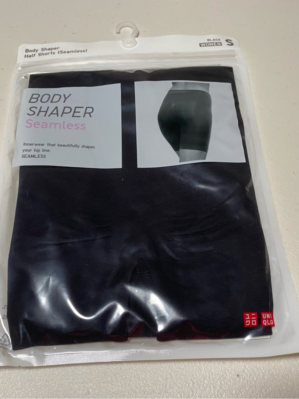 Uniqlo Black Seamless Body Shaper Half Shorts - Women's S